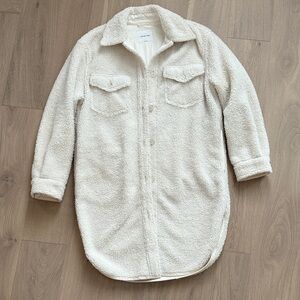 Aritzia Wilfred Cream Button-Up Jacket